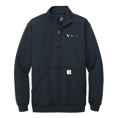 Carhartt Midweight 1/4-Zip Mock Neck Sweatshirt -- New Navy
