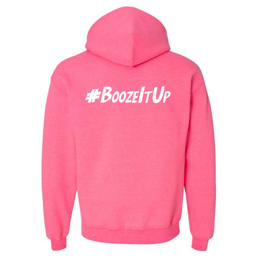Gildan Heavy Blend Hooded Sweatshirt -- Safety Pink