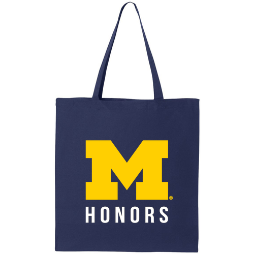 M Honors Canvas Tote -- Navy