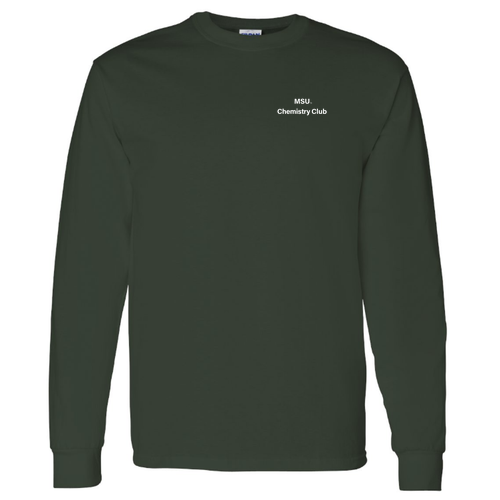 Gildan Heavy Cotton Longsleeve Basic T-Shirt -- Forest Green