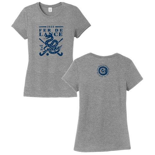 Ladies District Soft Fitted Perfect Tri Tee -- Grey Frost