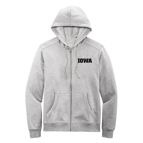 District Re-Fleece Full-Zip Hoodie -- Light Heather Grey