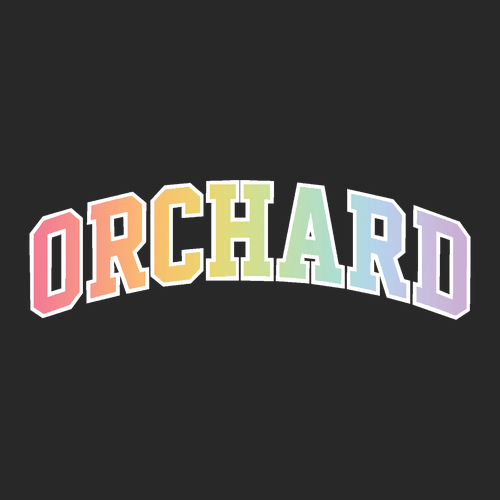 Pastel Rainbow Gildan Heavy Cotton T-Shirt -- Black