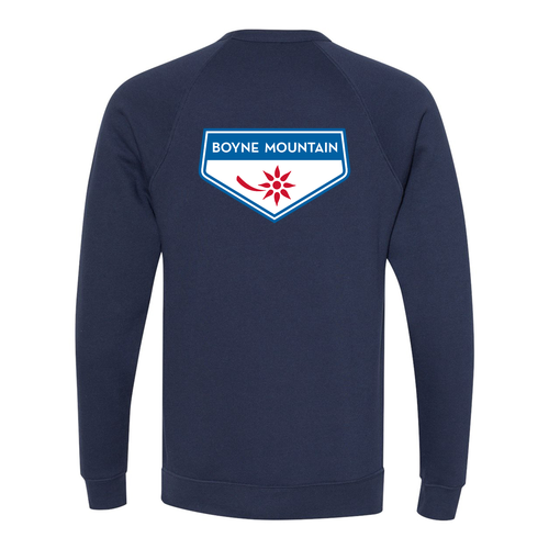 Boyne Mountain Logo 2 Full Color -- Crewneck Sweatshirt Navy