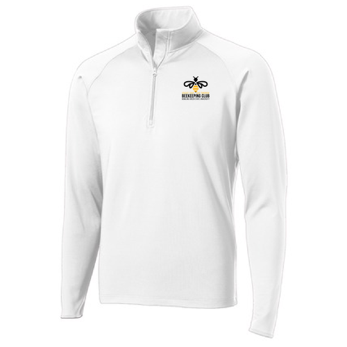 Sport Tek Sport Wick Stretch Half Zip Pullover -- White