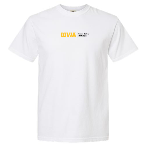 Embroidered CCOM Logo Comfort Colors Unisex Garment-Dyed Heavyweight T-Shirt -- White