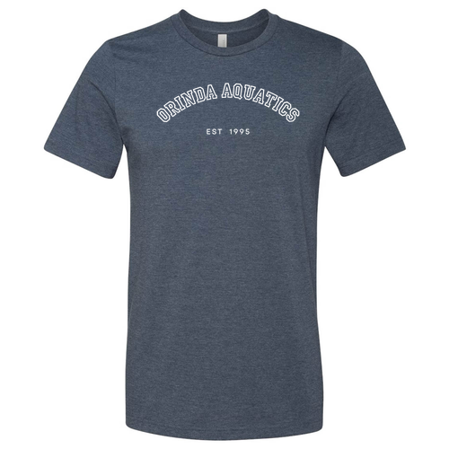 Bella Canvas Unisex Heather CVC T-Shirt -- Heather Navy