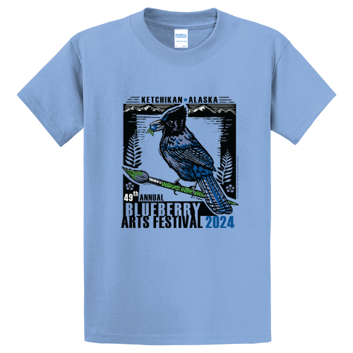 Port and Company Basic T-Shirt -- Light Blue