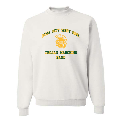 Jerzees 8 Oz., 50/50 Nublend Fleece Crew -- White