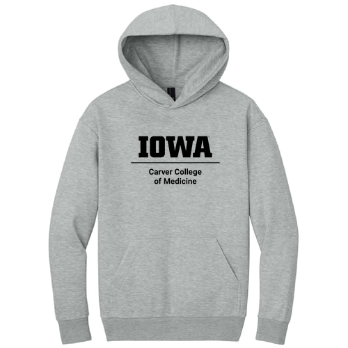 Printed CCOM Logo District V.I.T. Heavyweight Fleece Hoodie -- Light Heather Grey