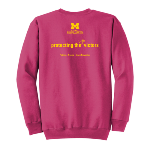 Port and Company Classic Crewneck Sweatshirt -- Sangria