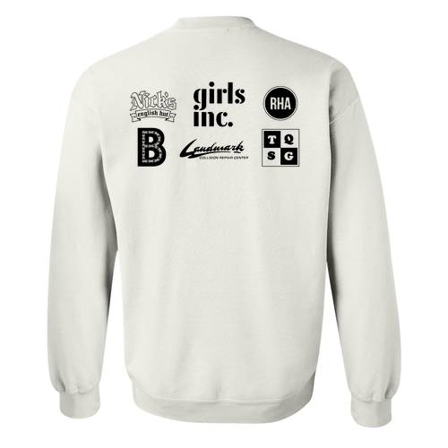 Gildan Heavy Blend Crew Neck Sweatshirt -- White