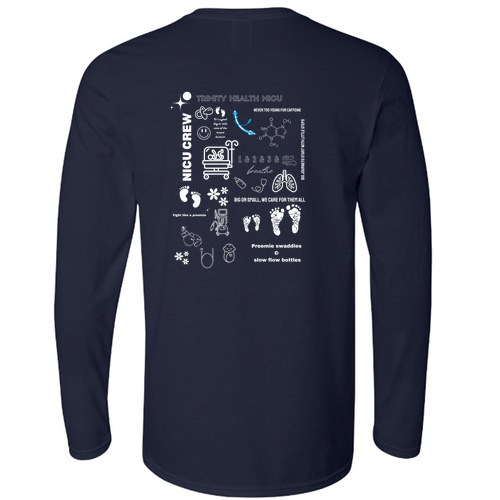 Gildan Softstyle Fitted Longsleeve T-Shirt -- Navy