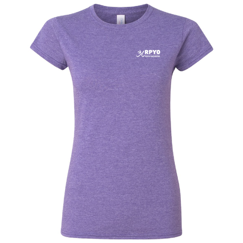 Gildan Ladies Fashion Fit T-Shirt -- Heather Purple