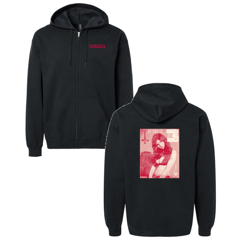 Gildan Midweight Fleece Adult Full Zip Hooded Sweatshirt -- Black