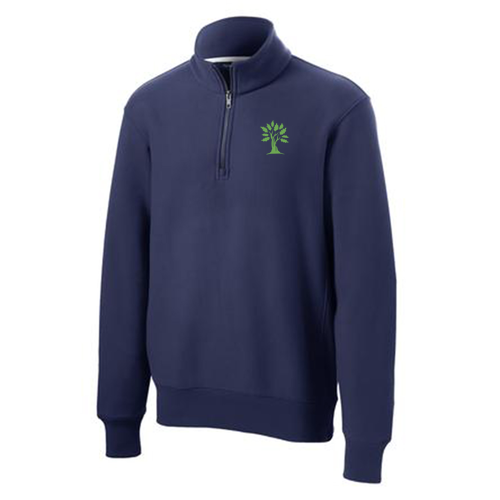 Sport Tek Super Heavy Weight 1/4 Zip Pullover -- True Navy Embroidered