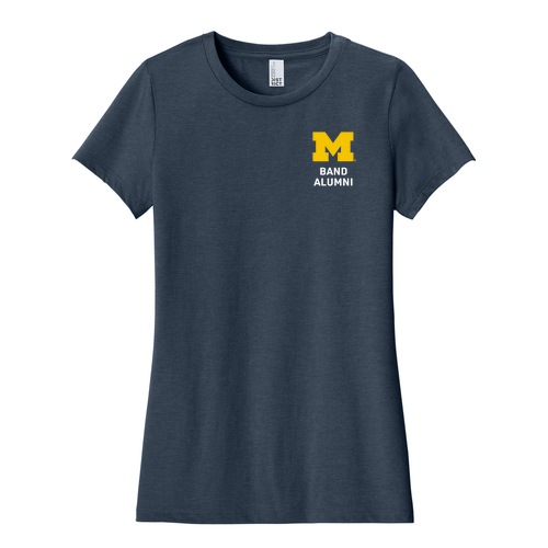 Ladies District Made Soft Perfect Blend Tee -- Heathered Navy