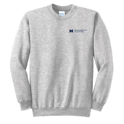 Port and Company Tall Ultimate Crewneck Sweatshirt -- Ash, $22
