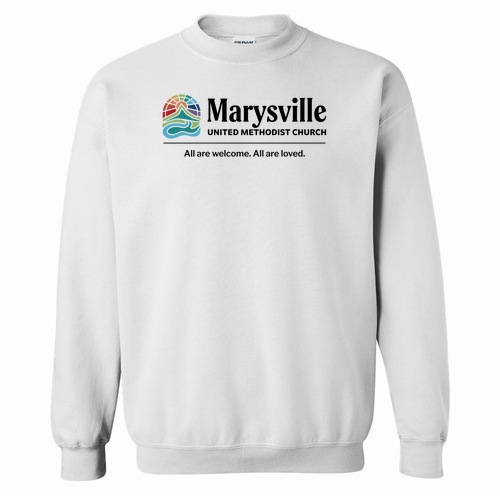 Gildan Heavy Blend Crew Neck Sweatshirt -- White