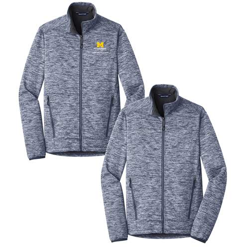 Ladies Sport-Tek PosiCharge Electric Heather Soft Shell Jacket -- Black Electric