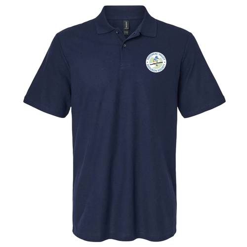 Gildan Adult Softstyle Pique Polo -- Navy
