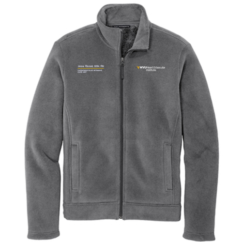 Port Authority Ultra Warm Brushed Fleece Jacket -- Gusty Grey / Sterling Grey