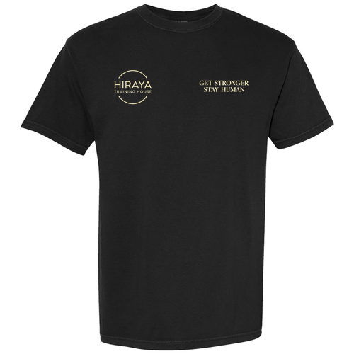 Get Stronger, Stay Human Tee -- Black