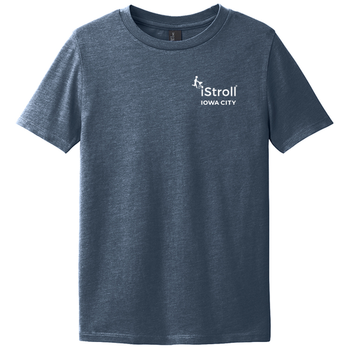 District Youth Perfect Blend Cvc Tee -- Heathered Navy