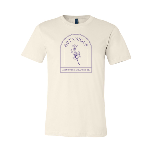 Botanique Floral Bella Canvas Jersey T-Shirt -- Natural
