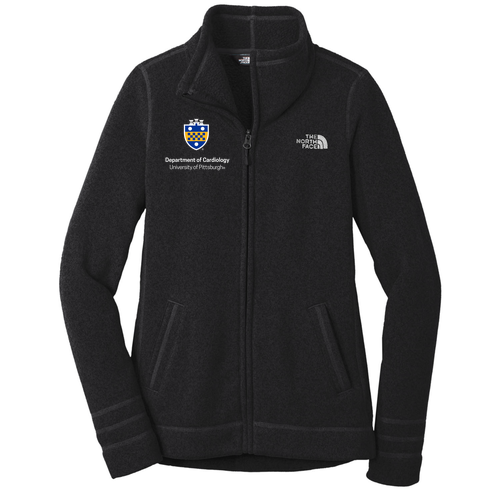 Cardiology North Face Ladies Sweater Fleece Jacket -- TNF Black Heather