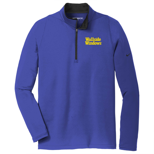Nike Golf Dri FIT Stretch Half Zip Cover Up -- Deep Royal Blue / Black