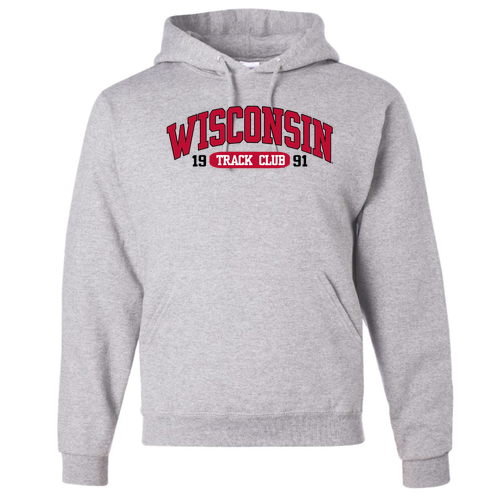 Wisconsin Track Club Hoodie — Ash