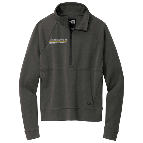 New Era Ladies STS half zip -- Graphite