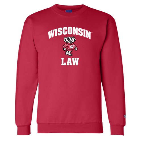 Champion Powerblend Crewneck Sweatshirt -- Scarlet