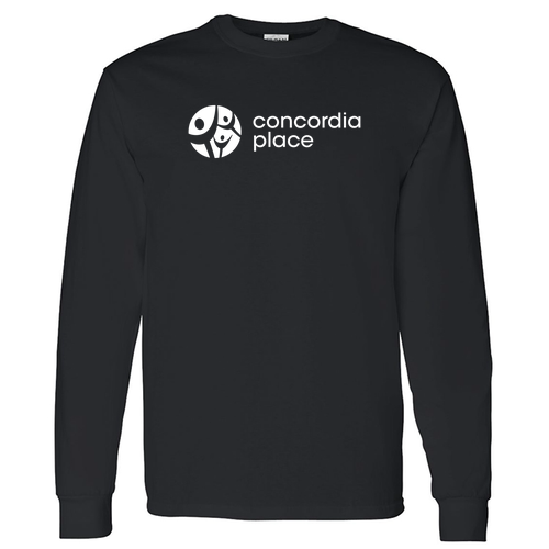 Gildan Heavy Cotton Longsleeve Basic T-Shirt -- Black