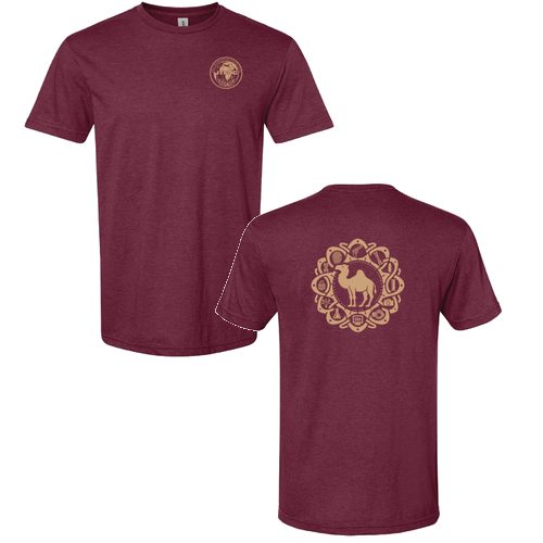 Gildan Softstyle CVC T-Shirt -- Maroon Mist -- Camel