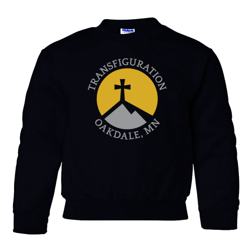 Gildan Heavy Blend Youth Crew Neck Sweatshirt -- Black