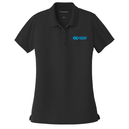 Port Authority Ladies Dry Zone UV Micro Mesh Polo -- Deep Black
