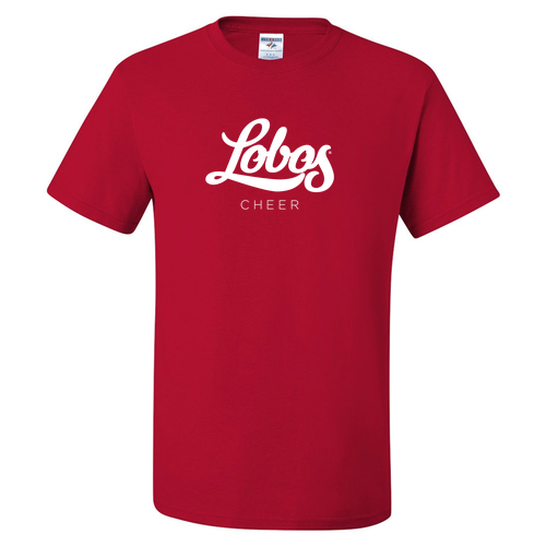 Jerzees Heavyweight 50/50 Adult T-Shirt -- True Red Lobos