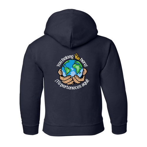 Gildan Heavy Blend Youth Hooded Sweatshirt -- Navy