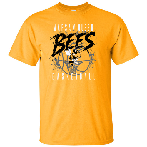 Queen Bees Gildan Ultra Cotton T-Shirt -- Gold