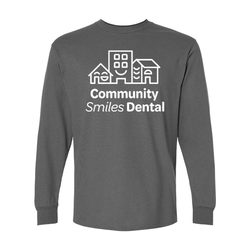 Gildan Ultra Cotton Longsleeve T-Shirt -- Charcoal