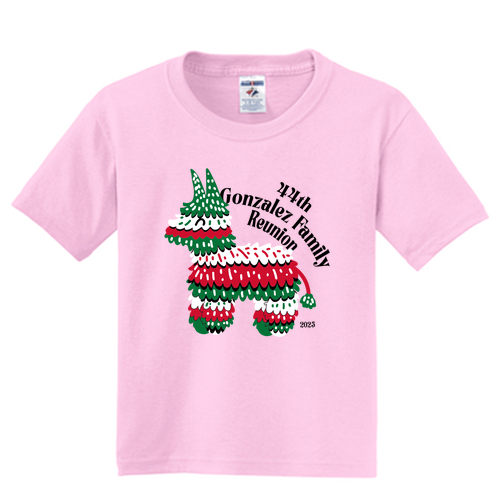 Jerzees Youth 50/50 Heavyweight T-Shirt -- Classic Pink