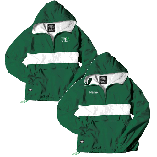 Mens/Unisex Charles River Classic CPR Pullover -- Forest / White