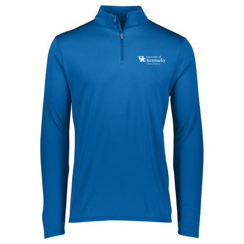 Thin Stretch- Augusta Attain Quarter Zip Pullover -- Royal
