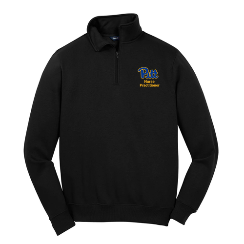 Sport Tek Quarter Zip Sweatshirt -- Black