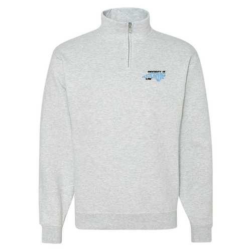 Jerzees 9.3 Oz 50/50 Nublend Quarter Zip Sweatshirt Adult -- Ash