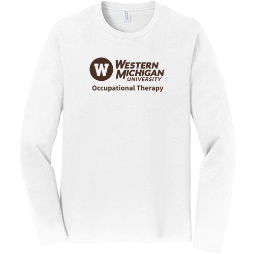 WMU OT Port & Company Long Sleeve Fan Favorite Tee -- White