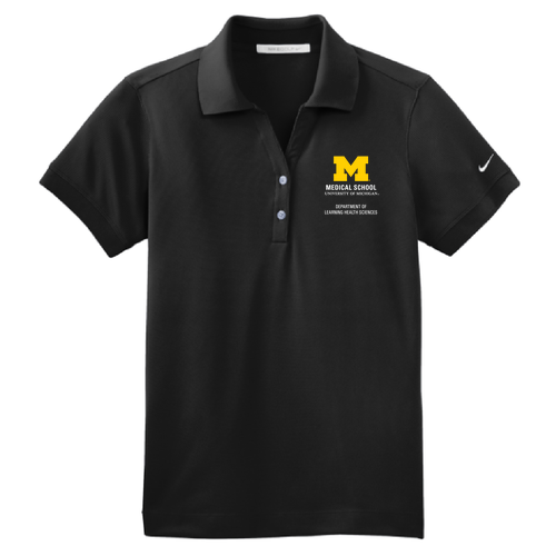 Ladies Nike Golf Dri-Fit Classic Polo -- Black