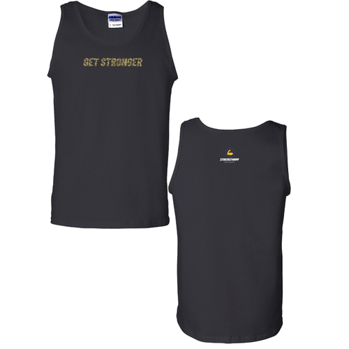 Get Stronger Camo -Ultra Cotton Tank Top -- Black